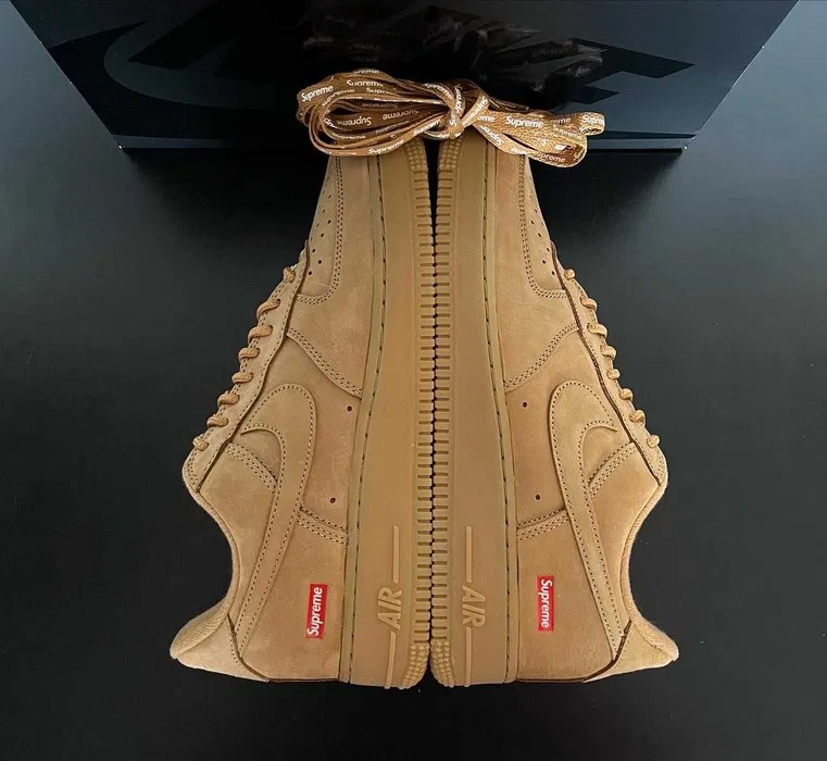 Air Force 1 Low Supreme Wheat full size run on mens sizes ClujNapoca