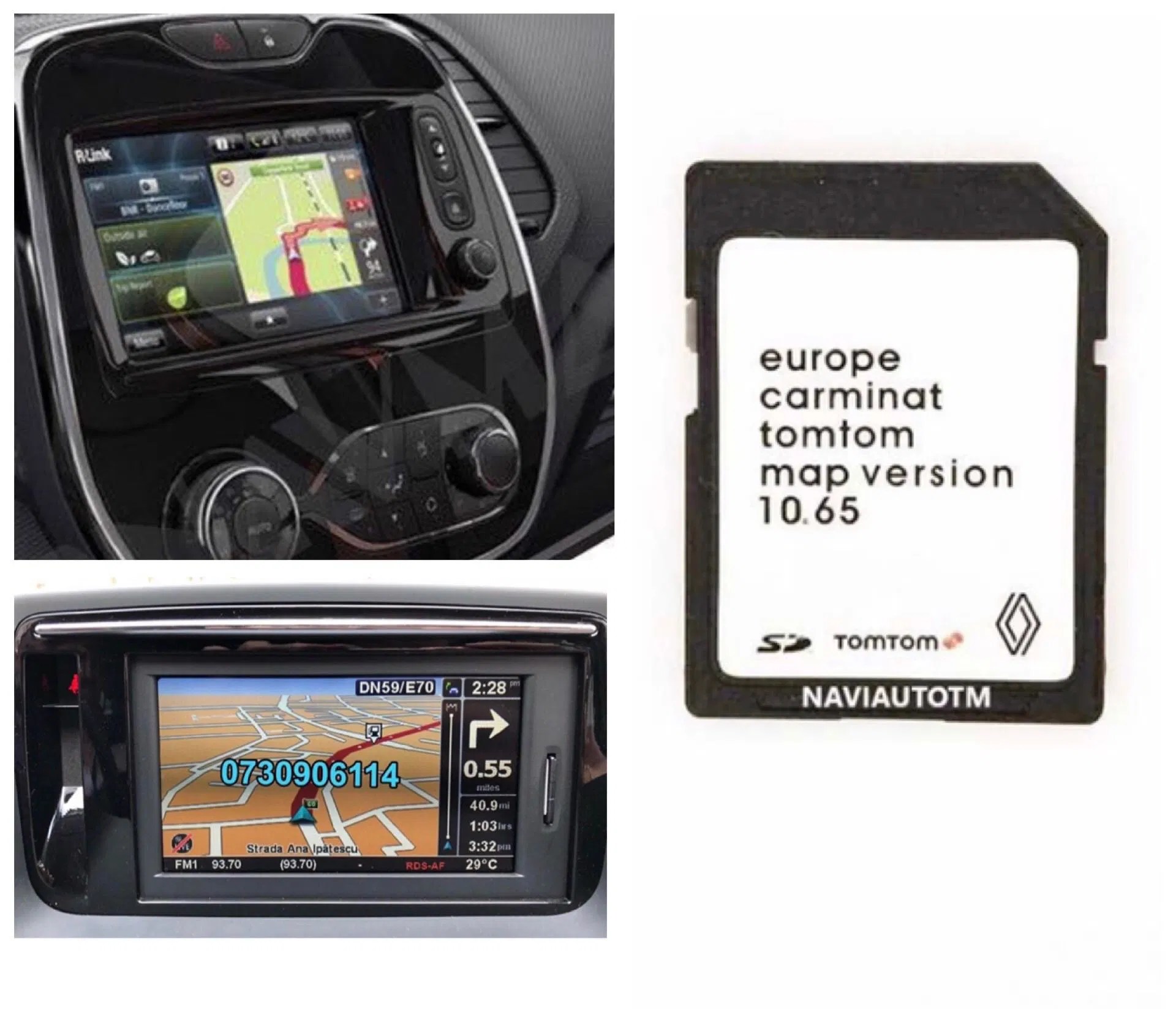 Renault Carminat RLINK Tomtom Live Harti GPS 2022 Clio Megane Scenic Timisoara • OLX.ro