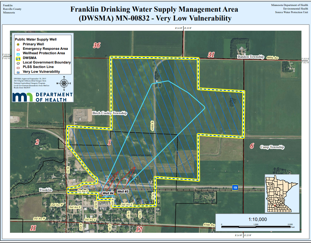 Water City of Franklin Minnesota 55333