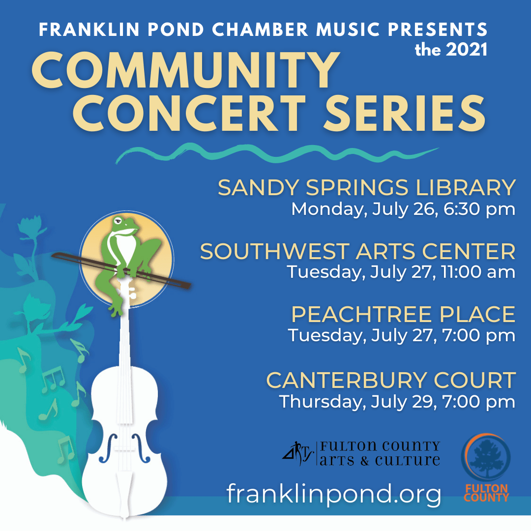 Announcing the 2021 Community Concert Series Franklin Pond Chamber Music