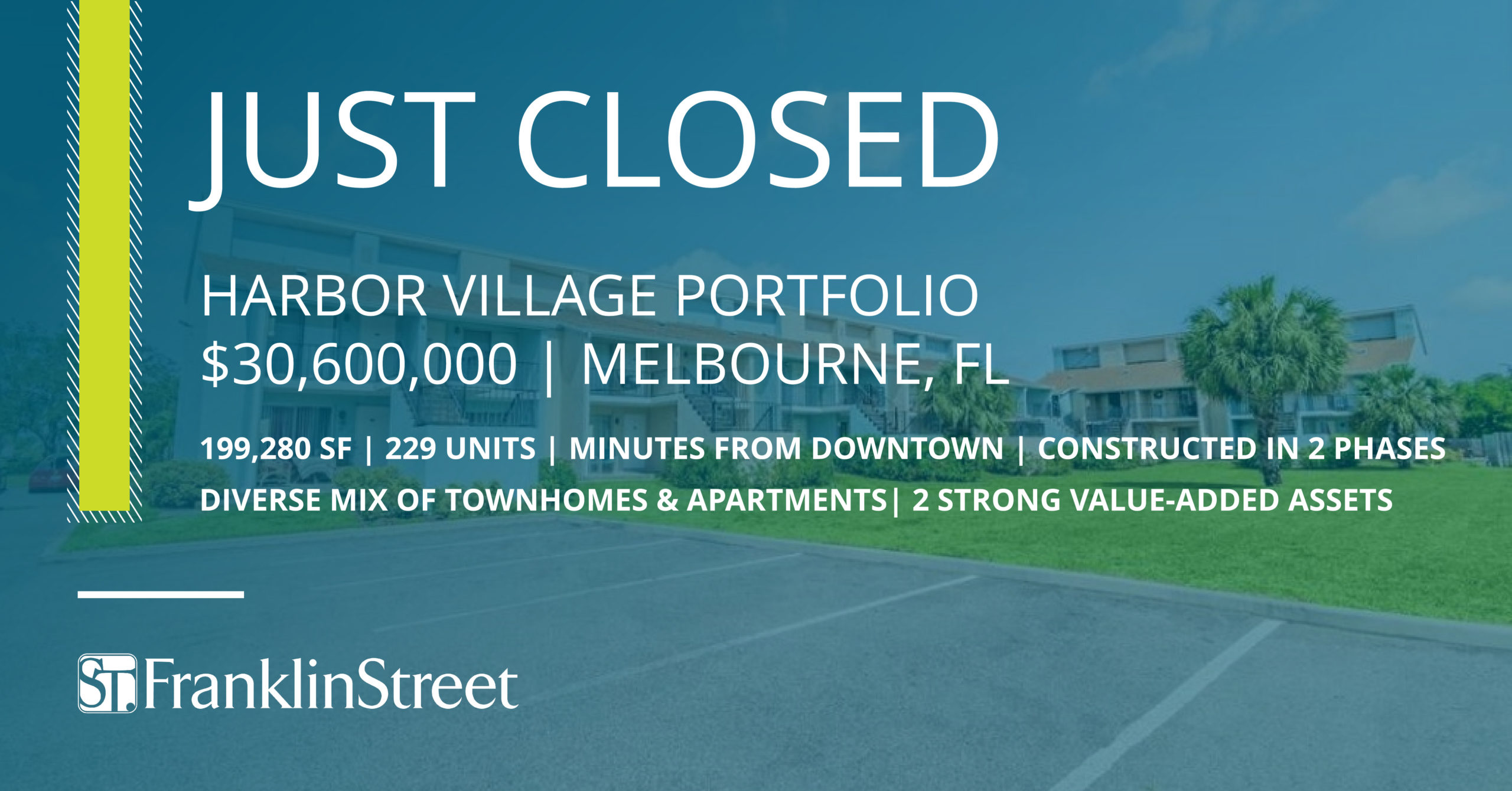 Franklin Street Arranges Sale of 229Unit Multifamily Portfolio in
