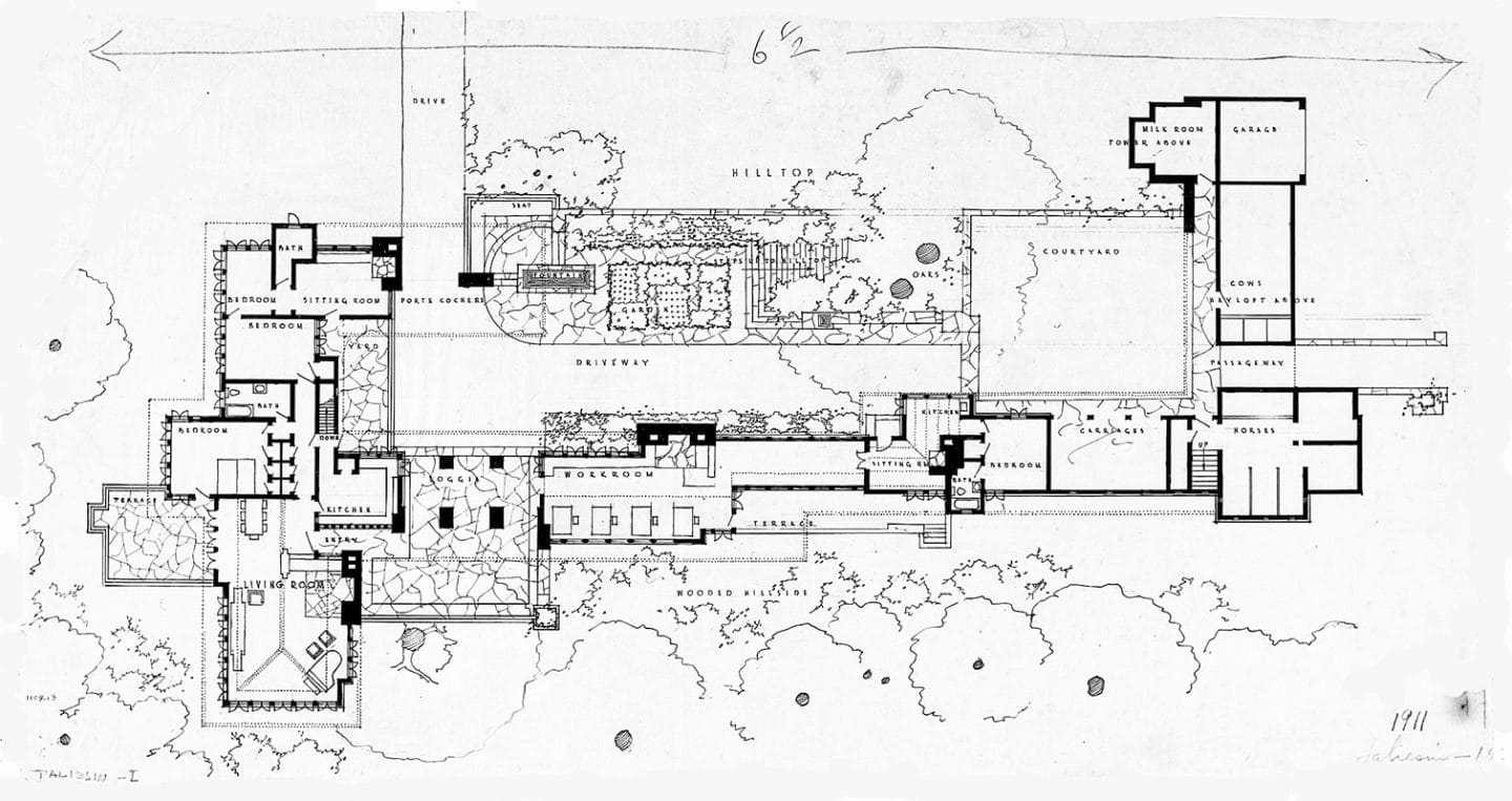 taliesindrawing Frank Lloyd Wright Foundation