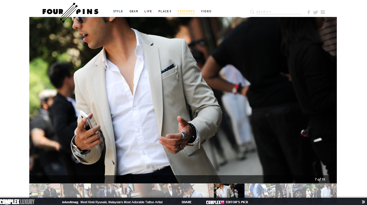 NYFW Men’s 2015 (Four Pins) Franko Dean