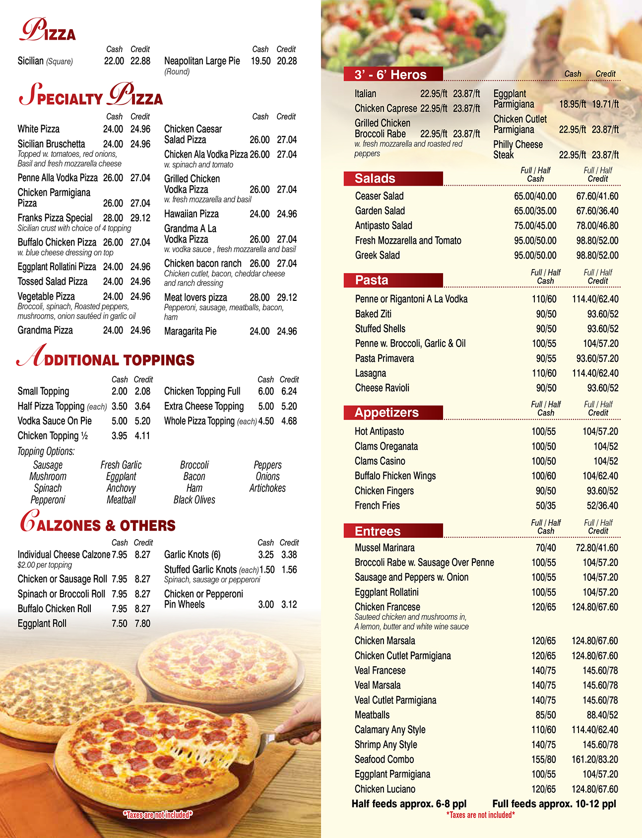 Frank's Pizza & Pasta 505 Bedford Bellmore NY 11710 Tel (516) 6365569