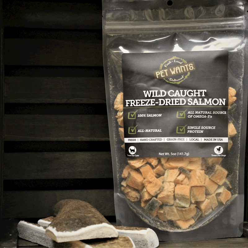 PW FD 3oz Salmon Pet Wants Roseville Fresh Local Pet Food