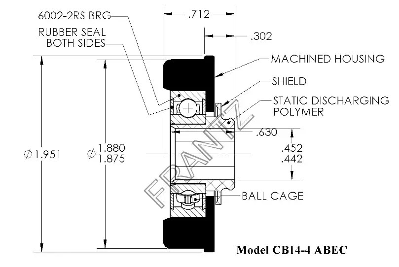 Precision ABEC1 Machined Bearings Frantz Manufacturing Co.