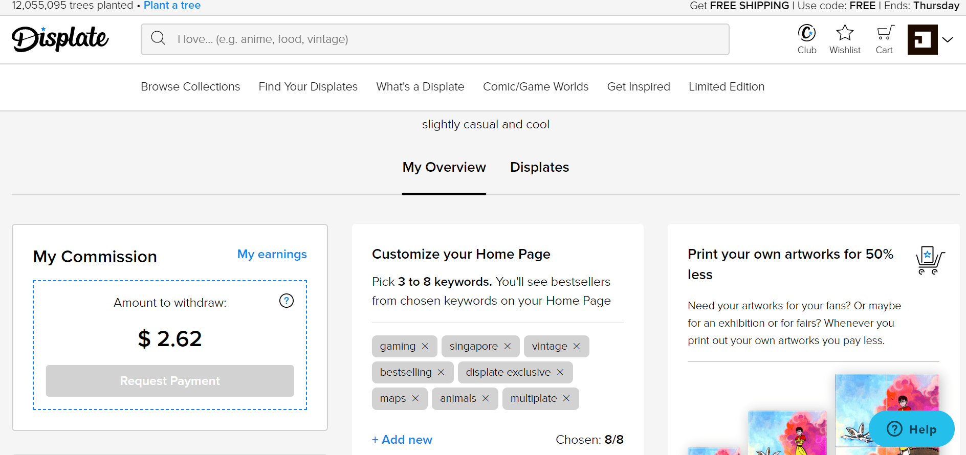 Making Money with Displate as a Freelance Graphic Designer FRAPHIC