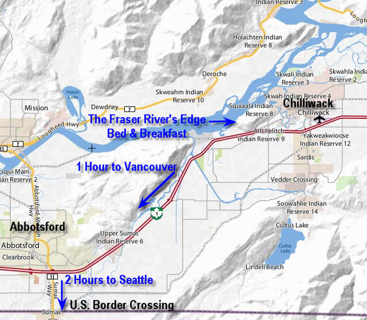 The Fraser River’s Edge Chilliwack B&B Bed Breakfast in BC