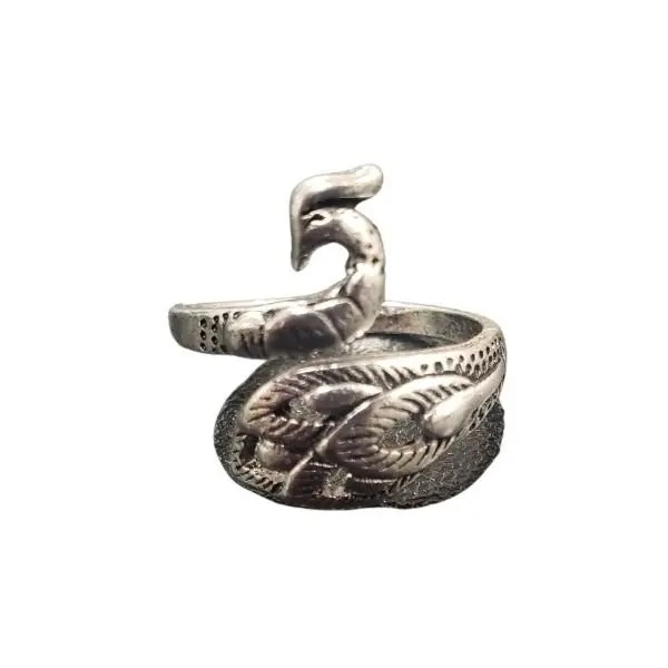 Adjustable Yarn Peacock Ring Fraser's Wool Shop Sunderland