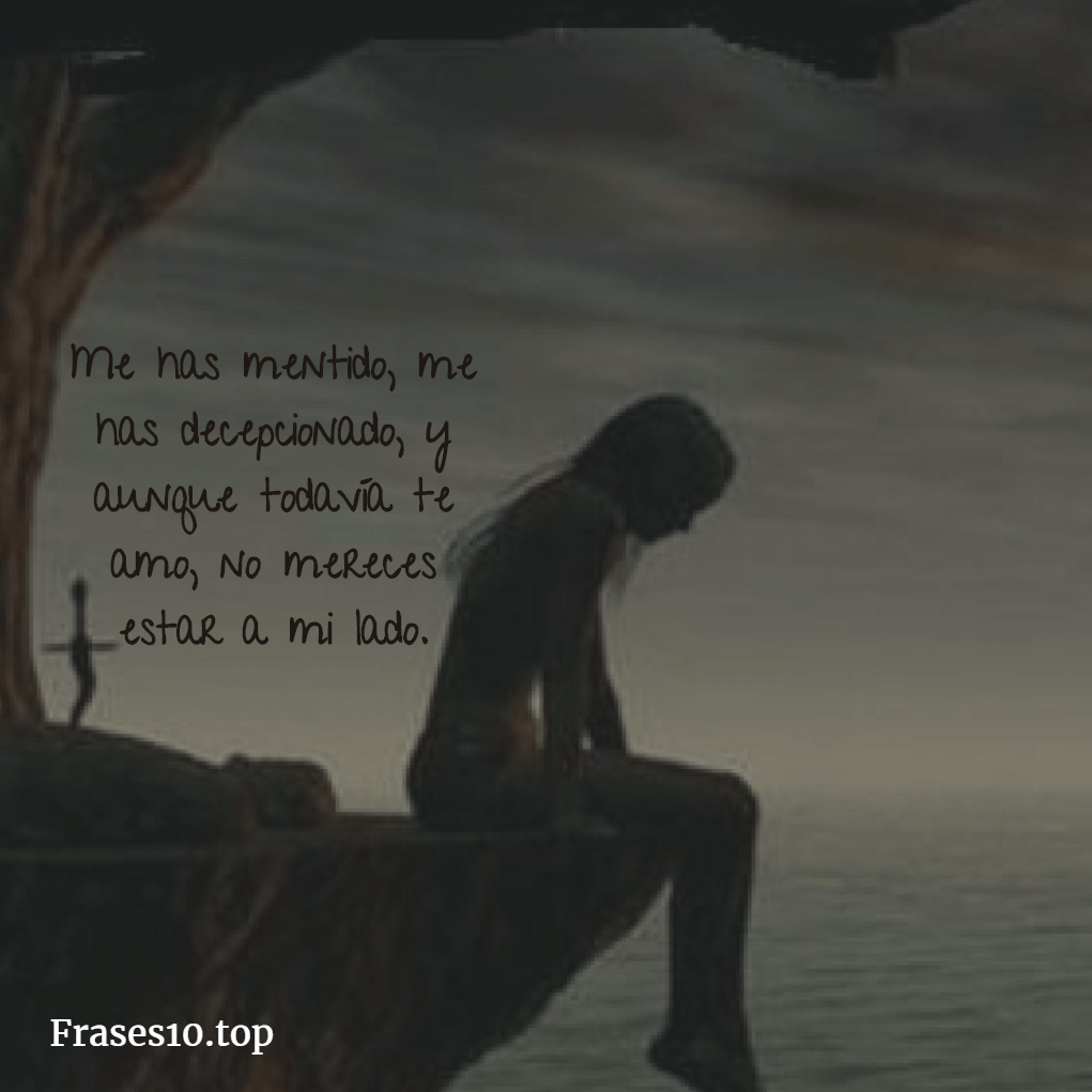 Frases de DESILUSIÓN en el amor (cortas y muy tristes)