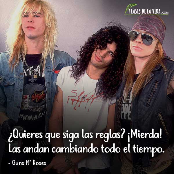 30 Frases de Guns N' Roses para los amantes del rock [Con