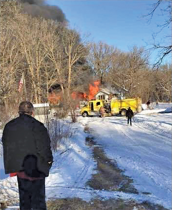 A fire destroyed the Tammy and Ronald Krejce home in Frazee on Jan. 2