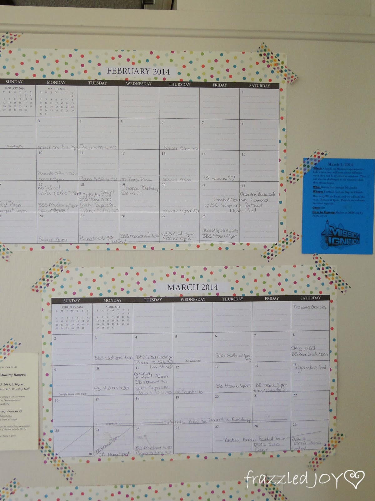 Keeping Up With The Schedules {Family Friday}