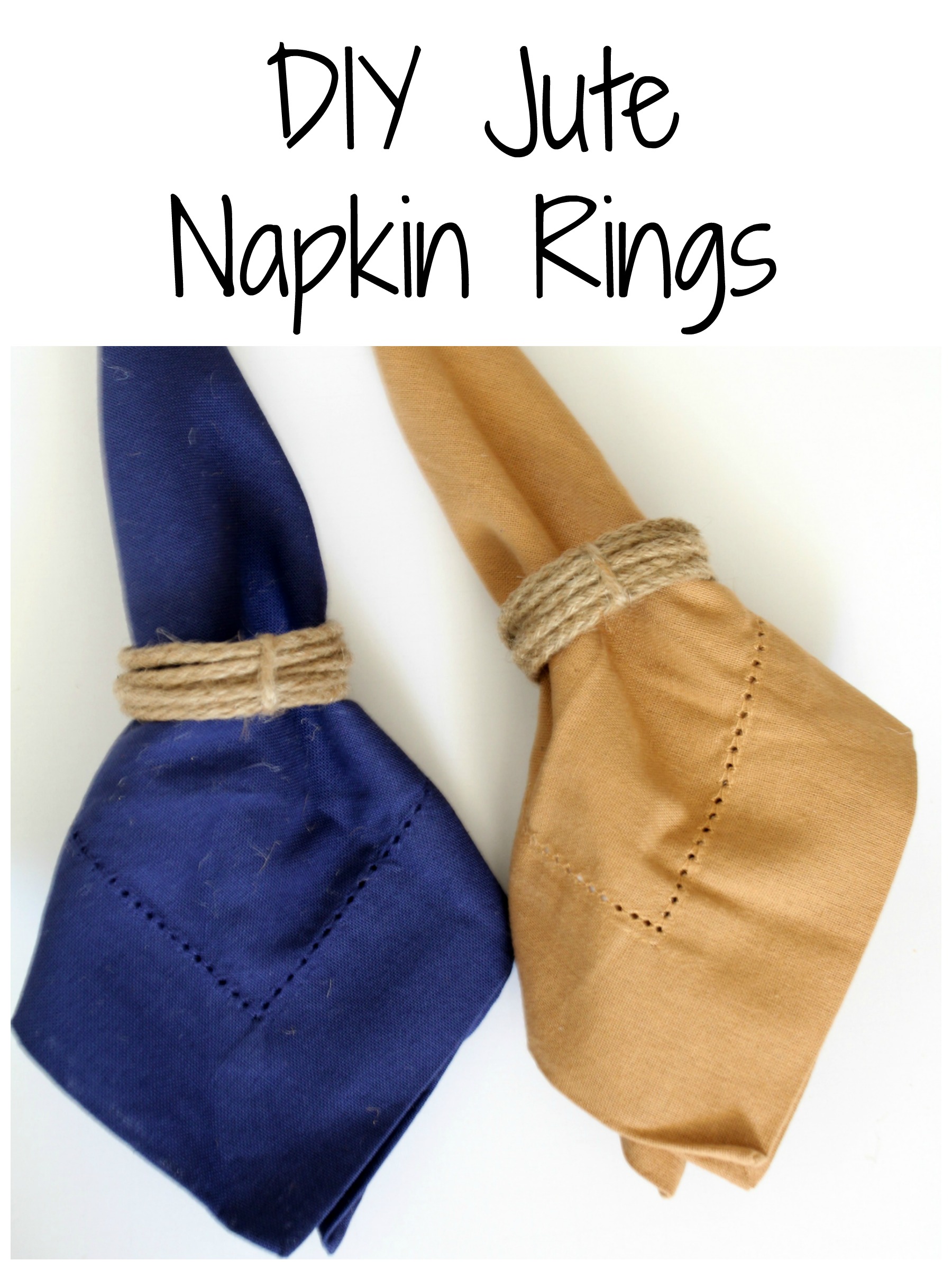 DIY Jute Napkin Rings