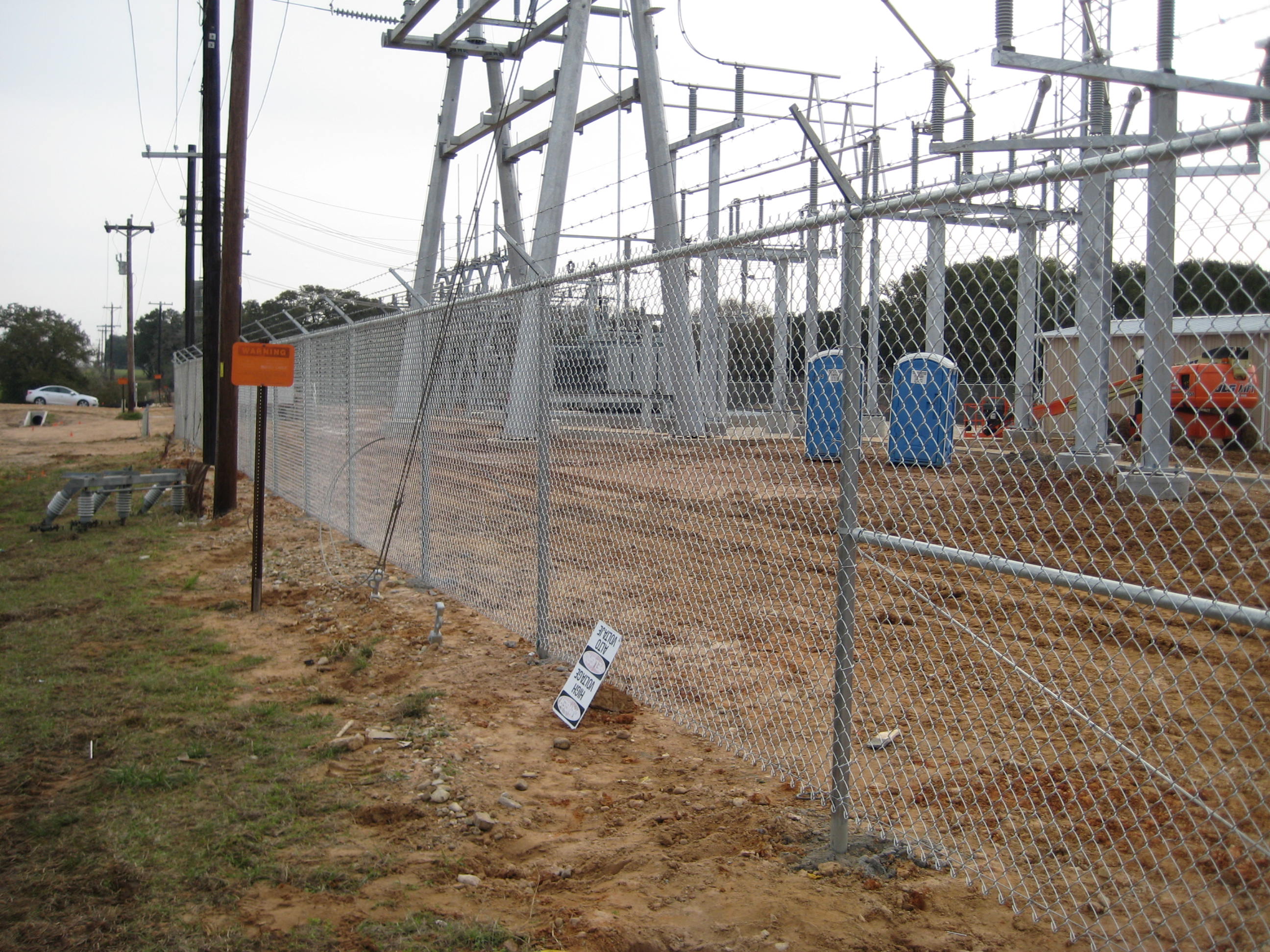 Substation Fencing Farm and Ranch Construction
