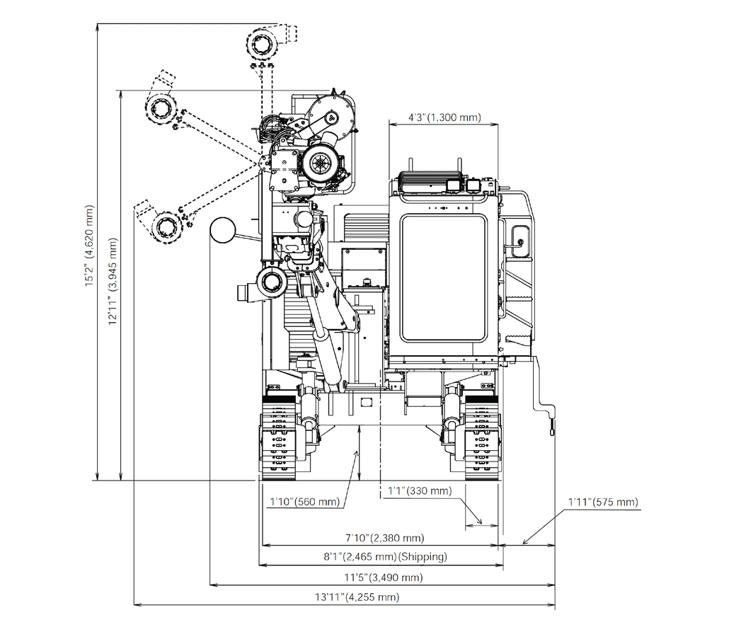 HCR L110E5 Tier IV Top Hammer Drills Rock Drills Furukawa FRD
