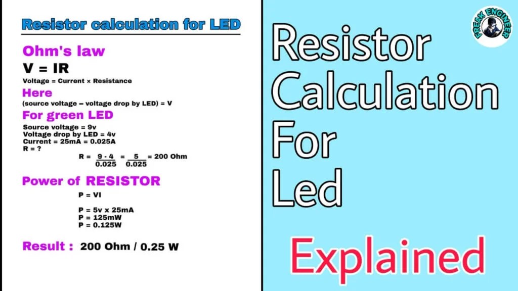resistor value calculation resistor value for led » Freak Engineer