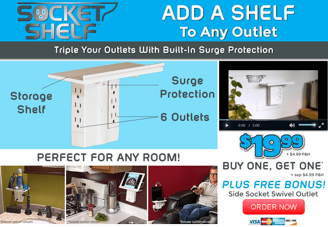 Socket Shelf Review: 6 Outlets, 2 USB Ports, and a Shelf – Freakin' Reviews