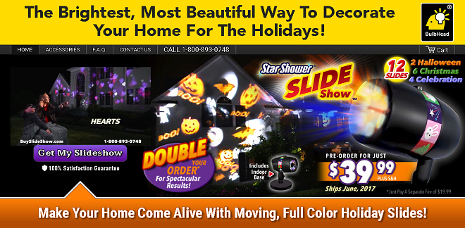 Star Shower Slideshow Review: Next-Gen Holiday Light Display - Freakin