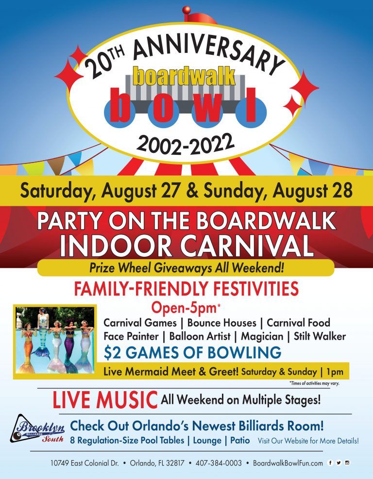This Weekend Celebrate 20 Years of Boardwalk Bowl! Freaks of HHN