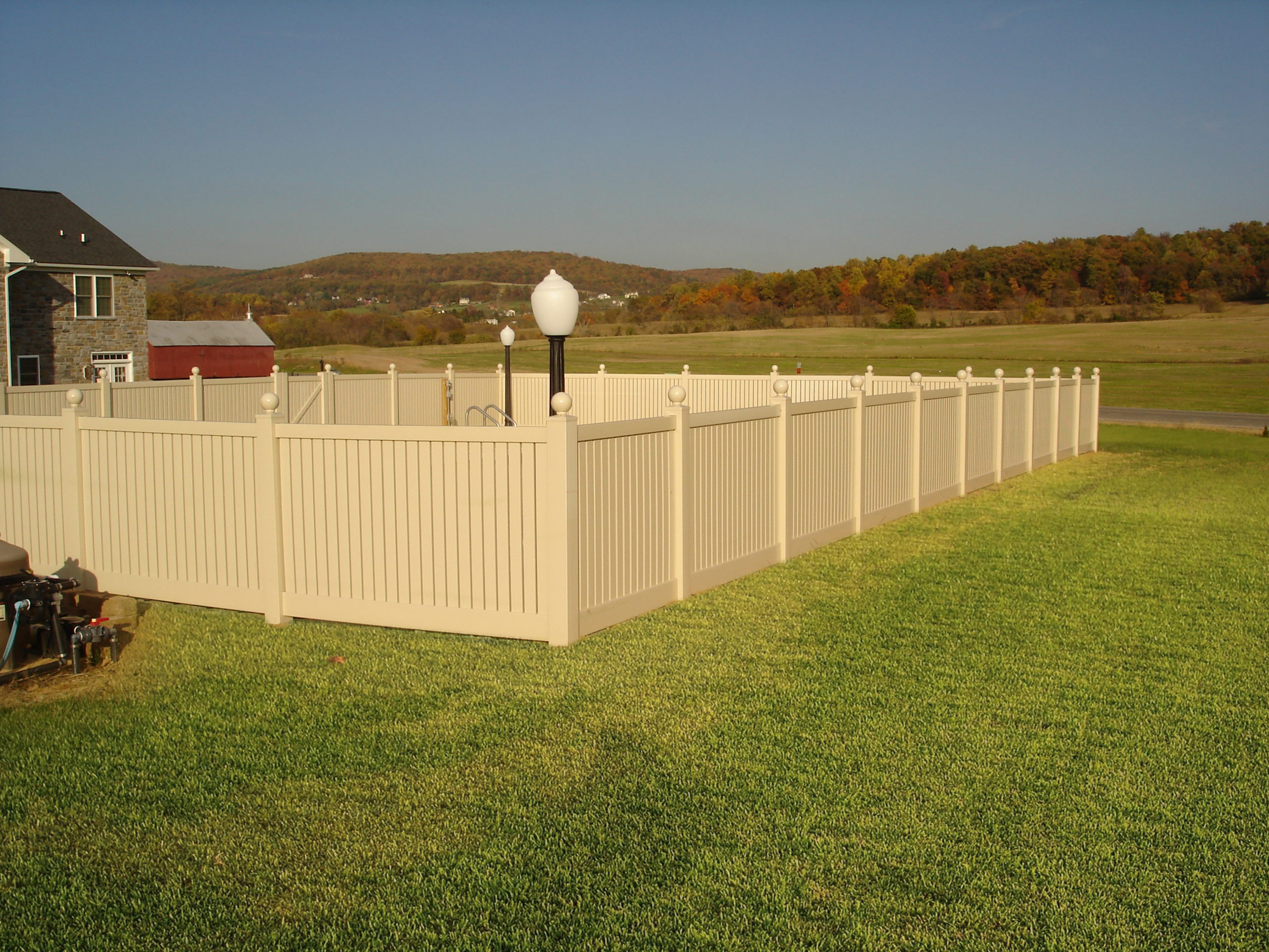 Residential Vinyl Fence Paneling Frederick Fence