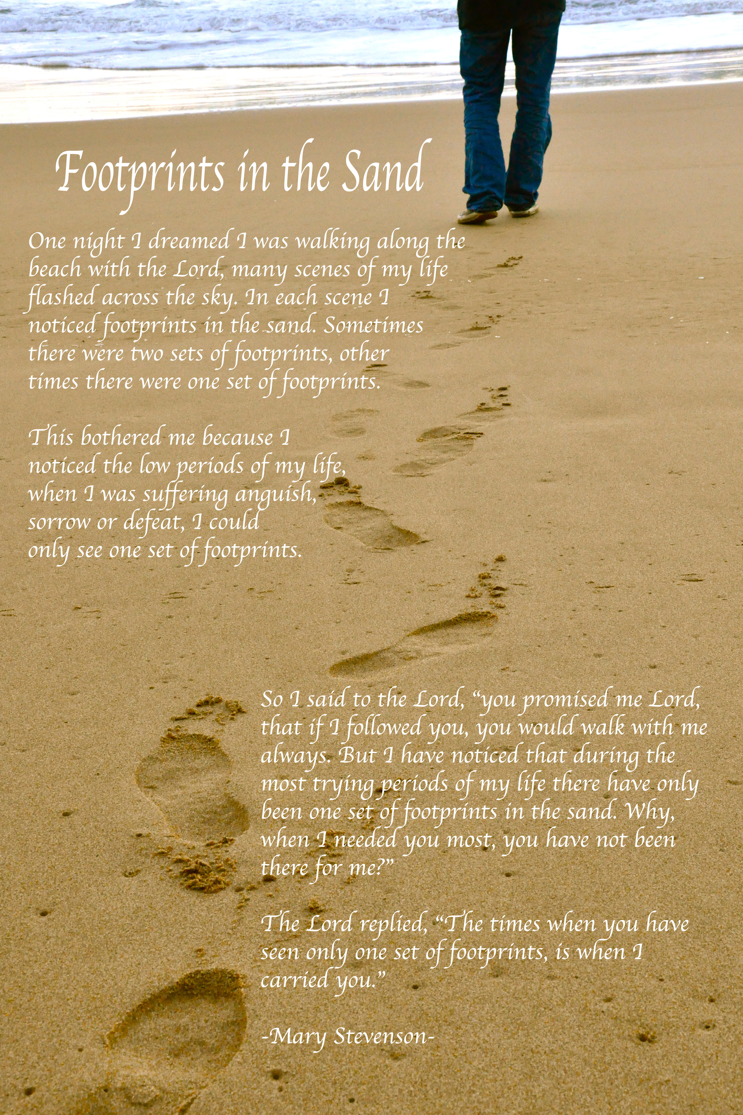 footprints in the sand Frederick Leow