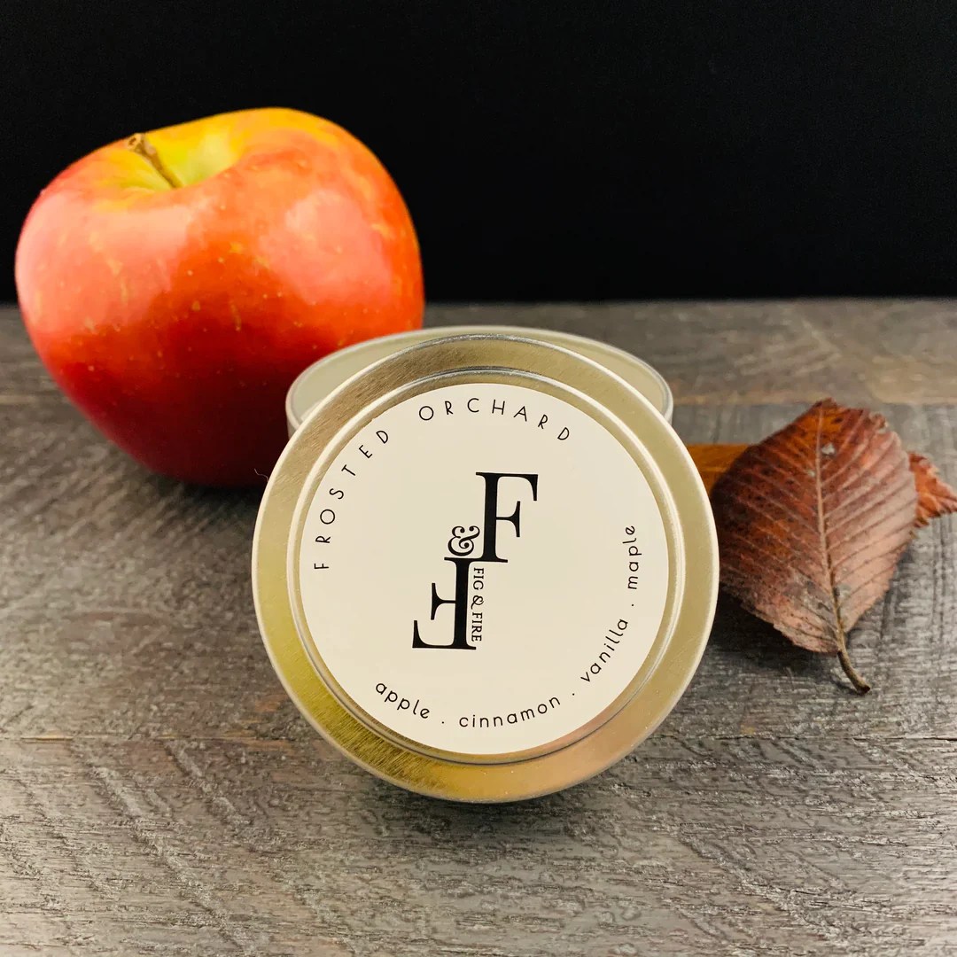 Frosted Orchard Candle Tin FrederickMade