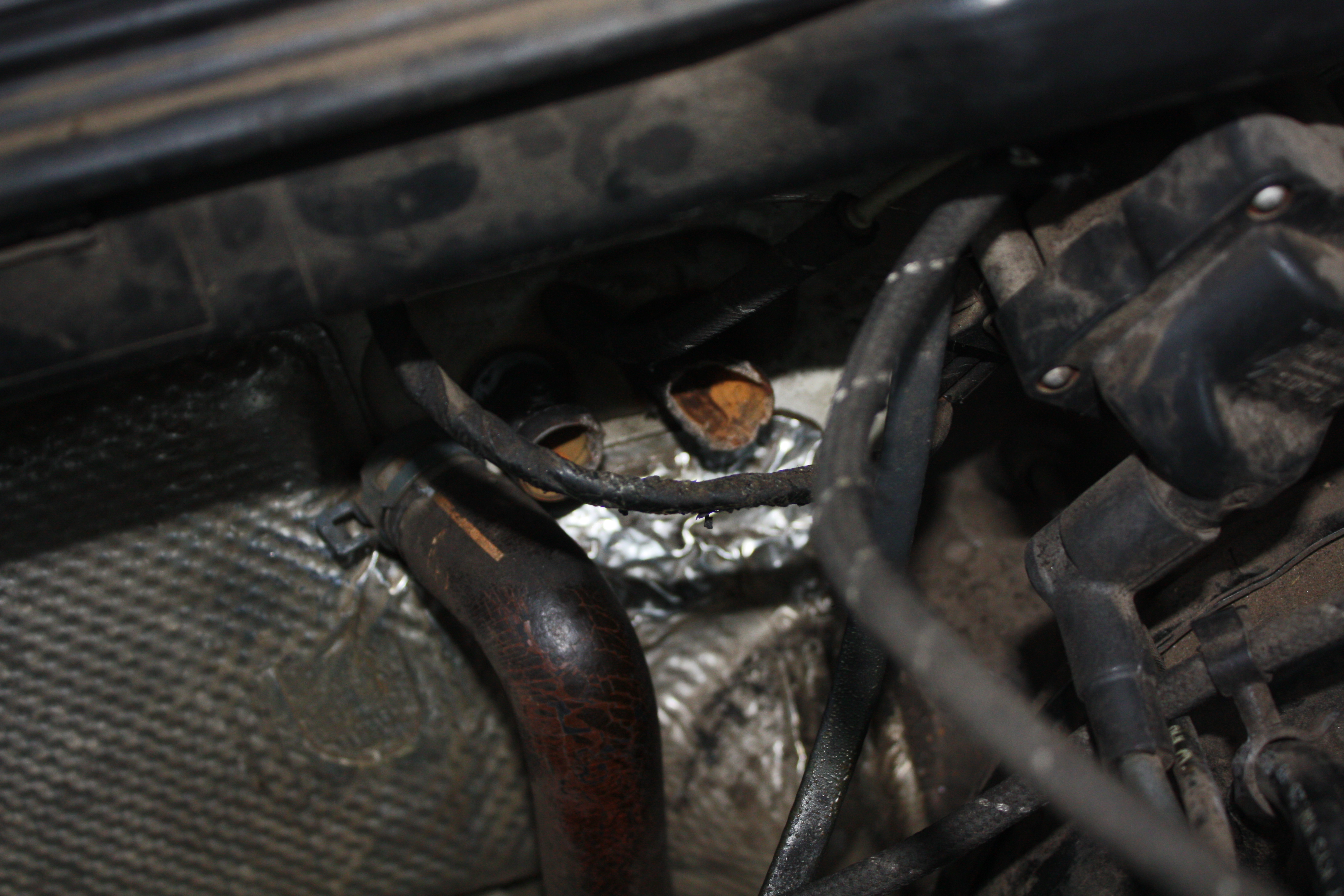 Heater core brokenoff male nipple/fitting repair DIY