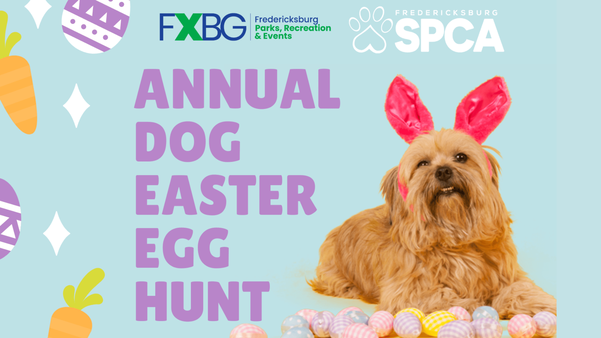 FXBG Parks & Rec Annual Dog Easter Egg Hunt Fredericksburg SPCA
