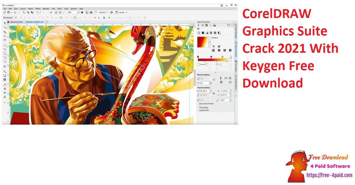 CorelDRAW Graphics Suite 2021 Crack 22.2.0.532 With Keygen
