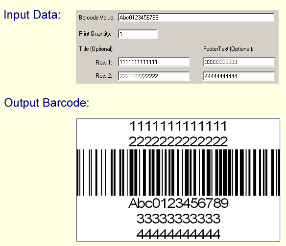 Multiple Rows Barcode Generator Software