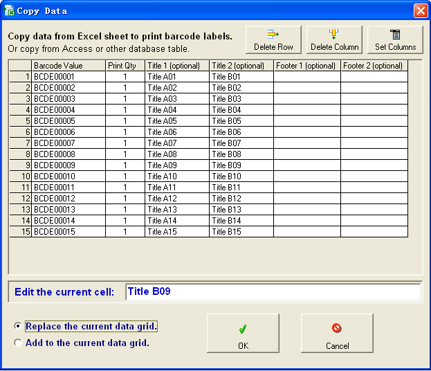 EasierSoft Free Bulk Barcode Generator Software Use Excel data make