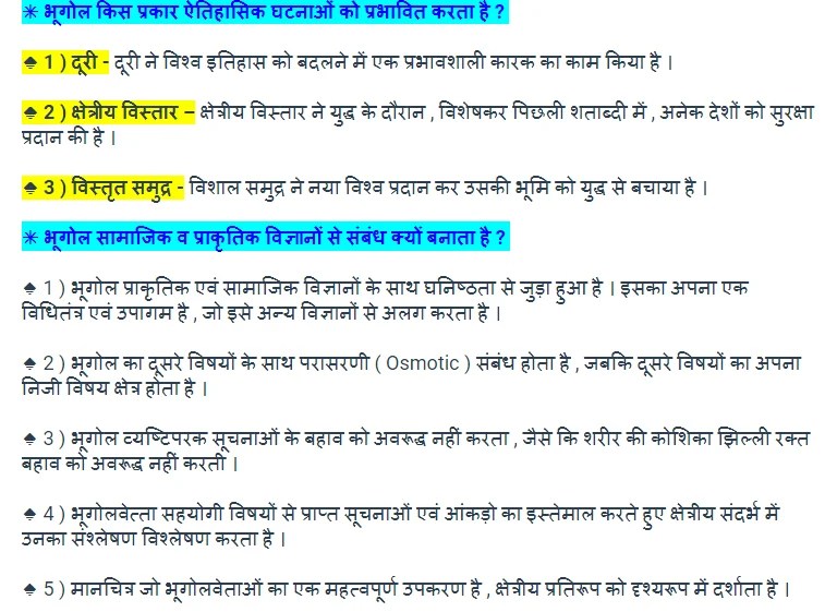 CBSE Class 11th Geography Notes In Hindi or English Wisdom TechSavvy