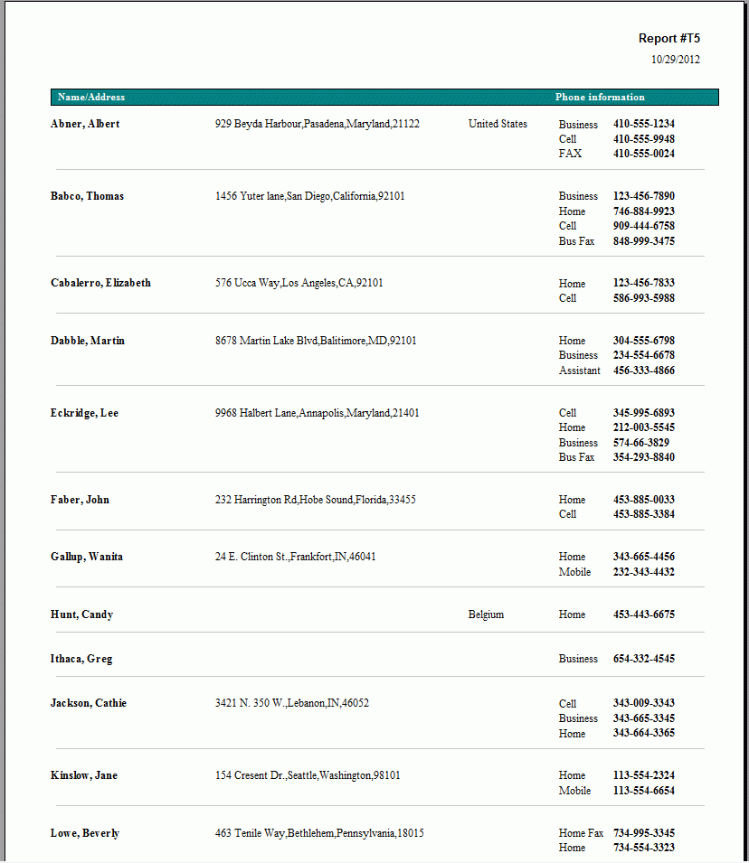 40 Printable & Editable Address Book Templates [101 Free] Free