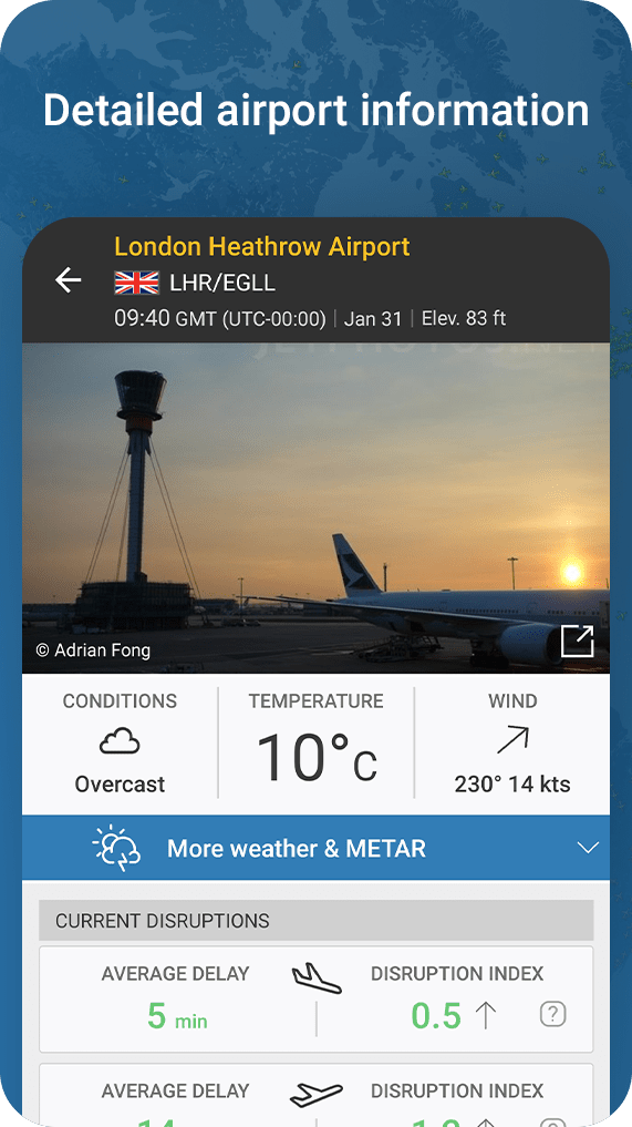 The World’s best flight tracker app iOS & Android plane tracker app