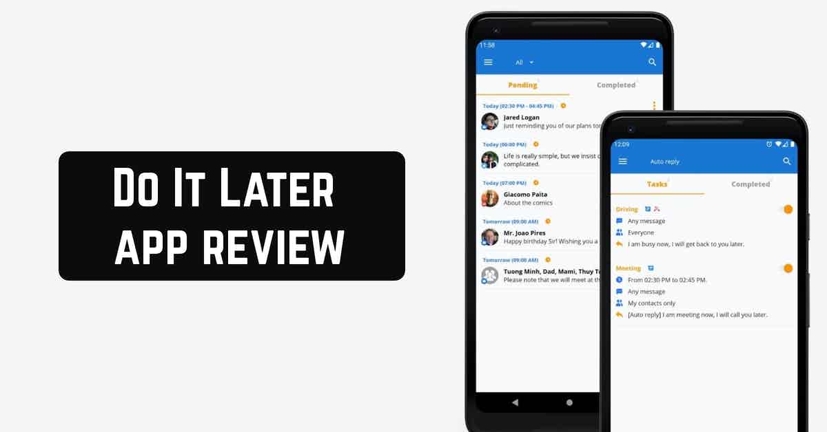 Do It Later app review Freeappsforme Free apps for Android and iOS