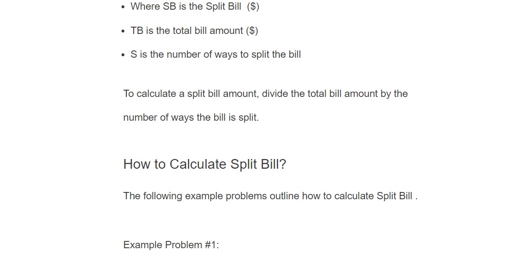 11 Free Split Bill Calculators in 2025 (Apps & Websites