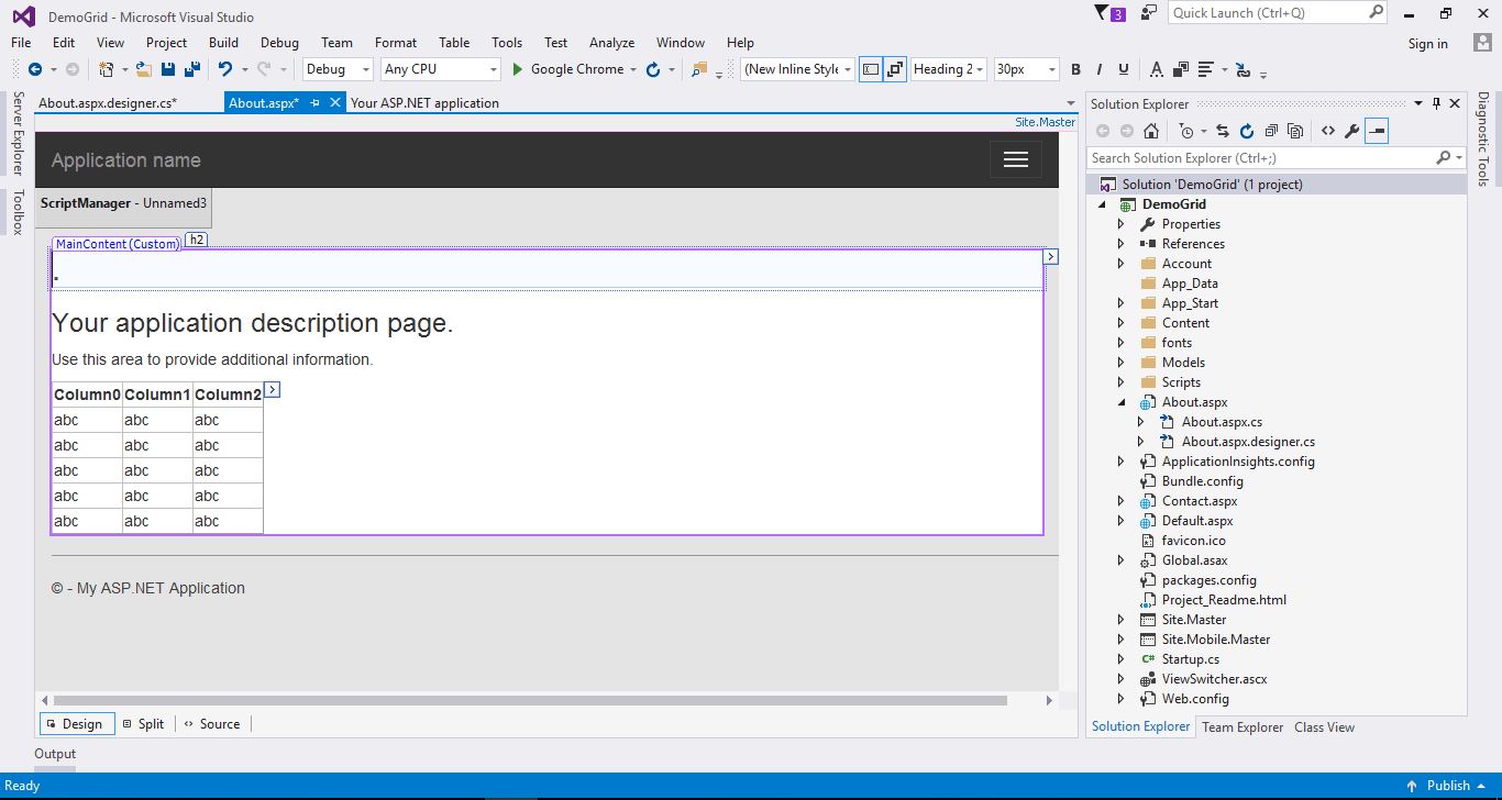 Display Data in GridView Control