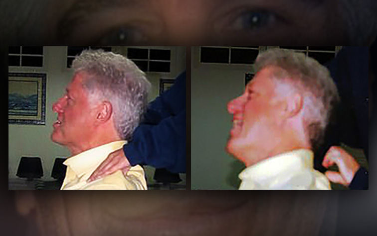 There's The Rub! Photos Show Bill Clinton Getting Massaged by Jeffrey