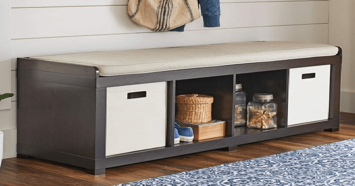 Better Homes and Gardens 4Cube Organizer Bench Only 60 Shipped