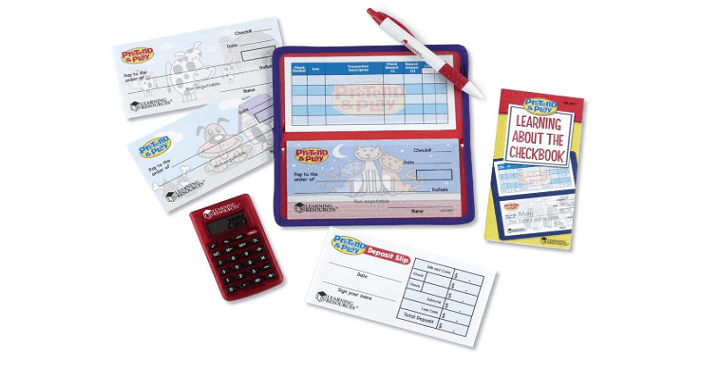 Learning Resources Pretend & Play Checkbook with Calculator Only $8.74