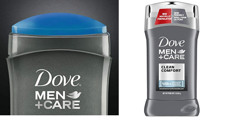 Dove Men+Care Deodorant Stick, Clean Comfort 3.0 oz, Pack of 2 Only 5