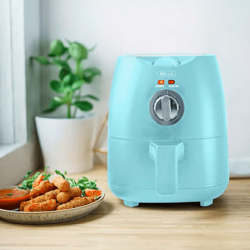 Bella 2Quart Electric Air Fryer In Pink Matte or Aqua Sky Matte Only