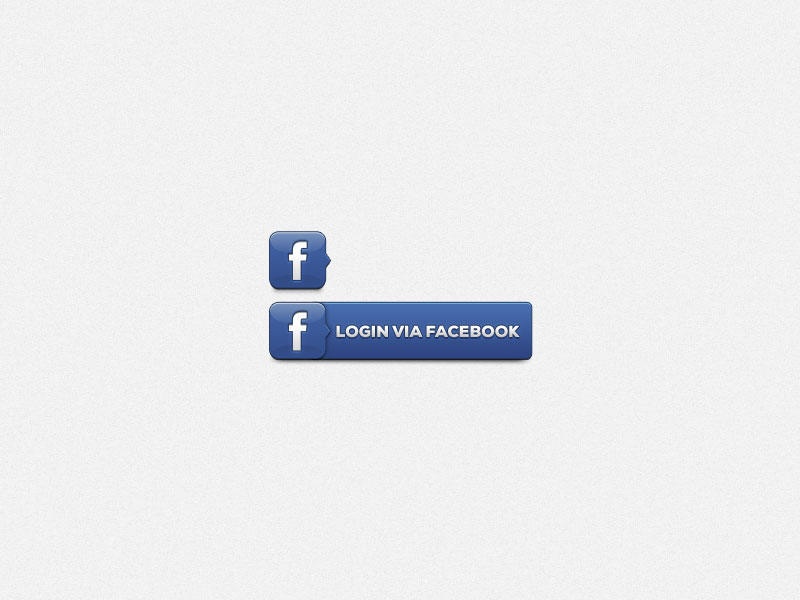 Facebook login button PSD Freebiesbug