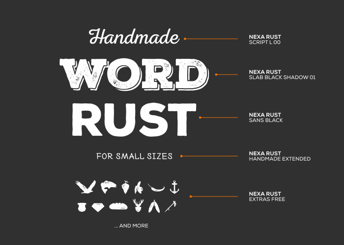 Nexa Rust free font Freebiesbug