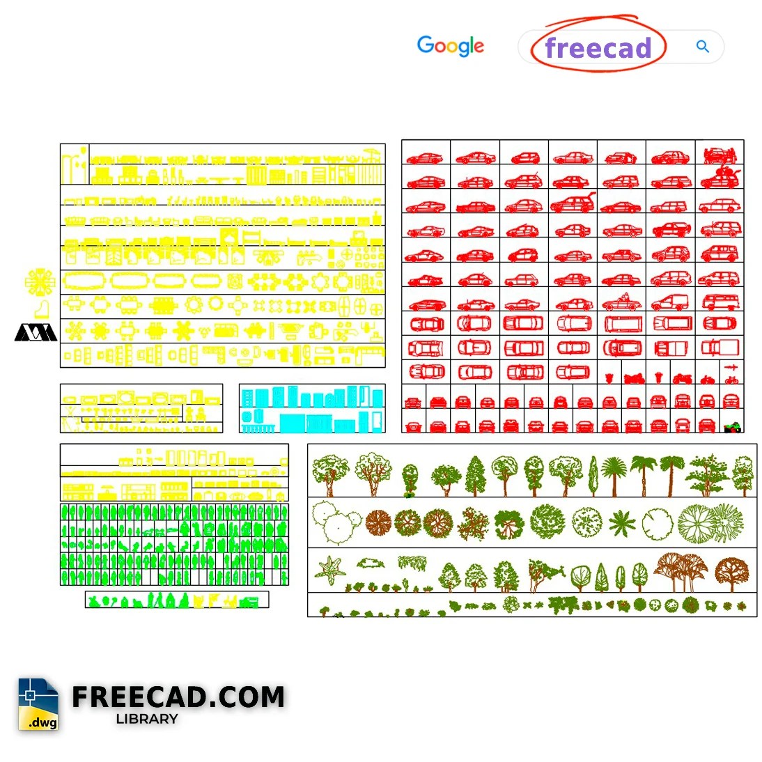Blocks Various CAD DWG in AutoCAD 2D Format. Download Free.