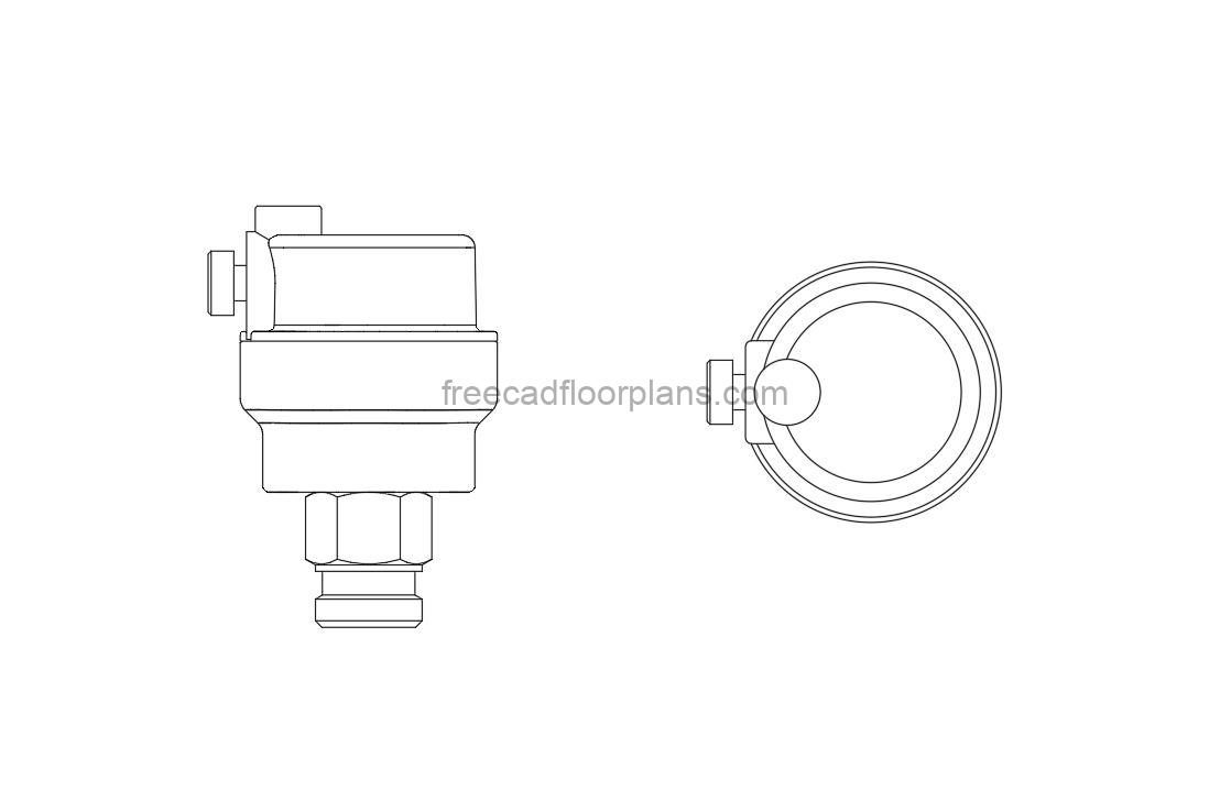 Automatic Air Vent Free CAD Drawings