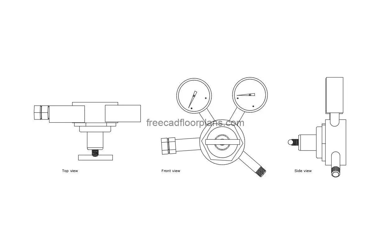 Gas Regulator Free CAD Drawings