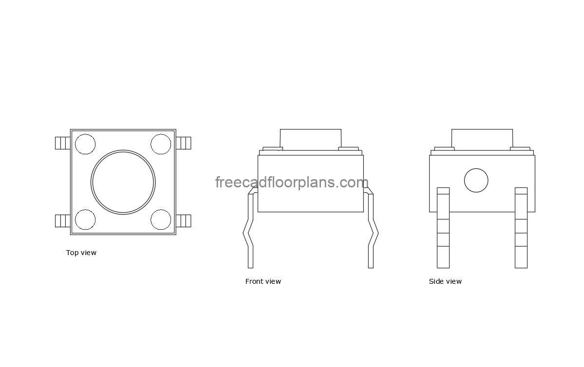 Normally Open Pushbutton Switch Schematic