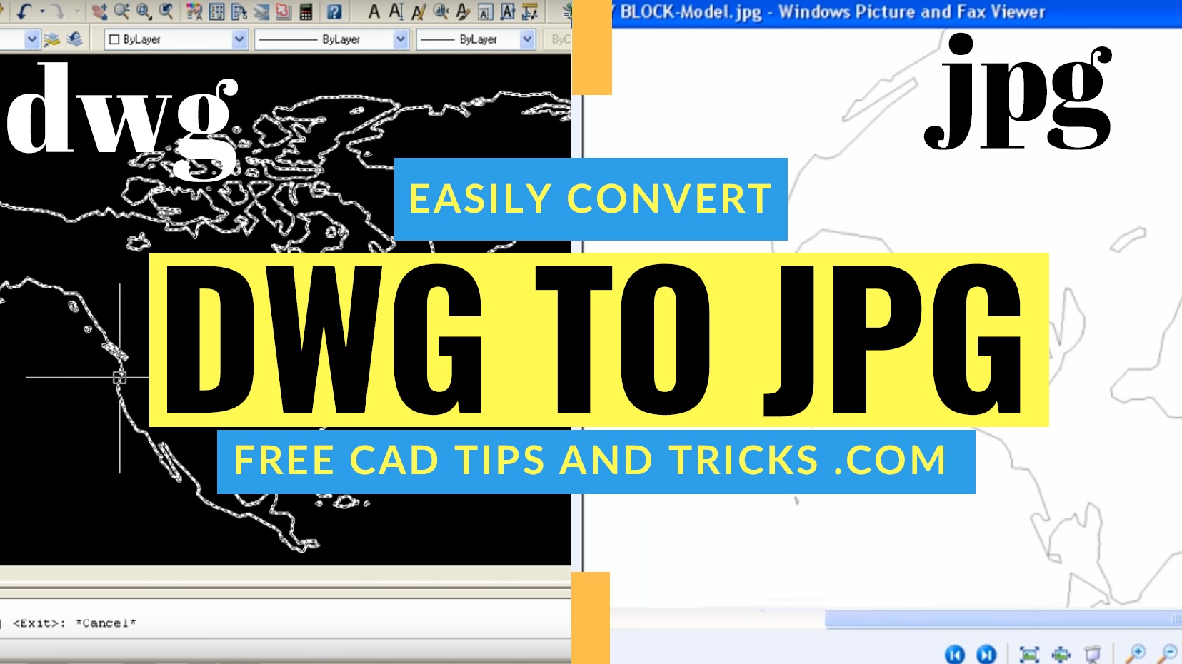 How to Convert AutoCAD DWG to JPG High Resolution? Free Cad Tips And